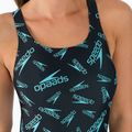 Speedo Boom Logo Allover Medalist női egyrészes fürdőruha F888 Fekete/kék 12199F888 5