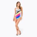 Speedo Retro Placement Medalist női egyrészes fürdőruha fehér 68-12199G072 2