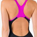 Speedo Placement Laneback női egyrészes fürdőruha fekete és rózsaszín 11389C733 9