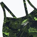 Női egyrészes fürdőruha Speedo Allover Fixed Crossback black / atomic lime 3