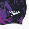 Speedo hosszú hajú nyomtatott úszósapka fekete és lila 68-11306 6