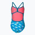 Speedo Flipper Phone Allover Vback gyermek egyrészes fürdőruha kék 68-12846 2