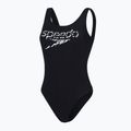 Női Speedo Logo Deep U-Back egyrészes fürdőruha fekete 68-12369 4