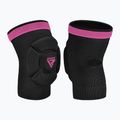 RDX K5 Hosiery Knee Foam térdvédők fekete/rózsaszín 2