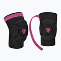 RDX K5 Hosiery Knee Foam térdvédők fekete/rózsaszín 3