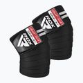 RDX KR11 Gym Knee Wrap fekete/fehér térdprotektorok