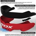 Gyerek állvédő RDX Mouth Junior red/black 2
