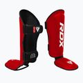 Sípcsont- és lábfejvédők RDX T1 Shin Instep Molded King red/white 2