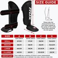 RDX T1 sípcsont- és lábfejvédő piros/fehér RDX T1 Shin Instep Guards sípcsont- és lábfejvédő piros/fehér 8
