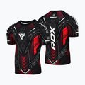 Férfi edzőpóló RDX IMMAF Approved Half Sleeves Compression red 3