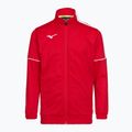 Gyerek edzőpulóver Mizuno Knitted Track red