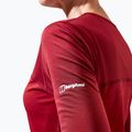 Női trekking hosszú ujjú Berghaus Voyager Tech Tee Basecrew syrah/vörös dália 7