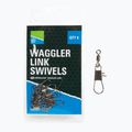 Preston Waggler Link Swivels methode biztonsági csapok fekete P0220021