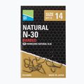 Preston Natural N-30 horgászhorog 15 db fekete P0150067