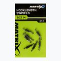 Feeder adapterek Matrix Hooklength Swivels méret 7 db ezüst GAC365
