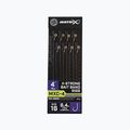 Matrix MXC-4 méretű Barbless X-Strong Bait Band metódusú vezetők 8 db átlátszó GRR066