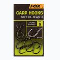 Fox Stiff Rig csőrös pontyhorog fekete CHK240 2