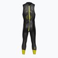 Férfi ZONE3 ujjatlan Vision triatlon szivacs fekete/lime/pisztoly fém 3