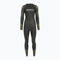 Női triatlon neoprénruha Zone3 Thermal Aspect Breaststroke 2,5 mm black/orange/yellow 2