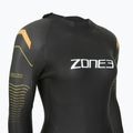 Női triatlon neoprénruha Zone3 Thermal Aspect Breaststroke 2,5 mm black/orange/yellow 4