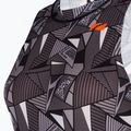 Női egyrészes fürdőruha ZONE3 OWS Renew High Neck black/white 3