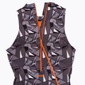 Női egyrészes fürdőruha ZONE3 OWS Renew High Neck black/white 5