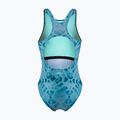 Női egyrészes fürdőruha ZONE3 Classic teal tie-dye 2