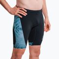 Férfi úszó jammer ZONE3 Performance Speed teal tie dye 3