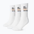 Férfi zokni BOXRAW We Don't Play Boxing Crew 3 pairs white