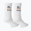 Férfi zokni BOXRAW We Don't Play Boxing Crew 3 pairs white 3