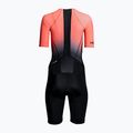 Női triatlon öltöny HUUB Commit hosszú távú öltöny fekete/korall színű 2