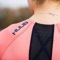 Női triatlon öltöny HUUB Commit hosszú távú öltöny fekete/korall színű 6