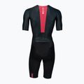 Férfi kerékpáros öltözet HUUB Strada Road Speed Suit Smooth Sleeve black/red 2