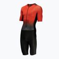 Férfi triatlonos overall HUUB Collective Tri Suit black/red fade 3