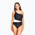 Női egyrészes fürdőruha Zoggs Lattice One Shoulder kék / fehér 7
