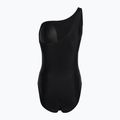 Női egyrészes fürdőruha Zoggs Lattice One Shoulder kék / fehér 2