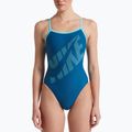 Női egyrészes fürdőruha Nike Tilt Logo kék NESSA007-400 4