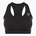 Gymshark Vital Seamless Sport fekete/marl fitnesz melltartó 5