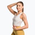 Női Gymshark Energy Seamless Crop Top krém fehér