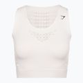Női Gymshark Energy Seamless Crop Top krém fehér 5