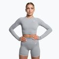 Női edzős hosszú ujjú felső Gymshark Vital Seamless Crop Top világosszürke