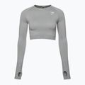 Női edzős hosszú ujjú felső Gymshark Vital Seamless Crop Top világosszürke 5