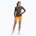 Női hosszú ujjú edzős top Gymshark Vital Seamless Top barna/fehér 2
