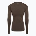 Női hosszú ujjú edzős top Gymshark Vital Seamless Top barna/fehér 7