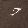 Női hosszú ujjú edzős top Gymshark Vital Seamless Top barna/fehér 8