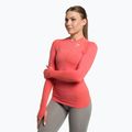 Női hosszú ujjú edzős top Gymshark Vital Seamless Top piros/narancs/fehér