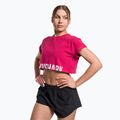 Női Gymshark edzés frakció Crop Top láva rózsaszínű