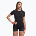 Női edzőpóló Gymshark Vital Seamless fekete/marl