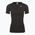 Női edzőpóló Gymshark Vital Seamless fekete/marl 5