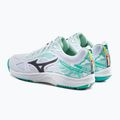 Női tenisz cipő Mizuno Break Shot 3 AC fehér és zöld 61GA212623 3